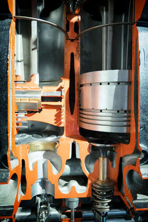 cross section of a cylinder in a motor
