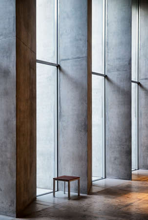 chair at a corridorの写真素材