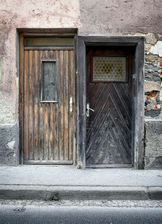 old run-down facade - ruinの写真素材