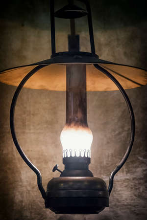 petroleum lamp  at a stable