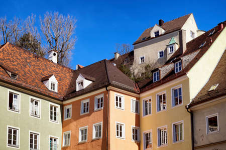 Old town of landsberg am lech in bavariaの写真素材