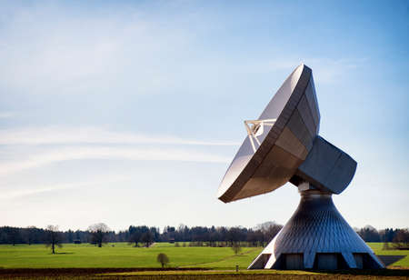 modern satellite dish - radio telescopeの写真素材