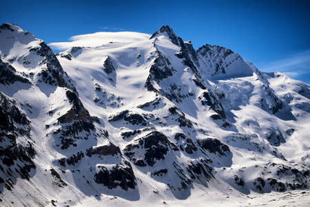 grossglockner mountain in austria - european alpsの写真素材