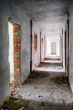 room at an old ruinの写真素材