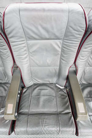 old chairs of a planeの写真素材