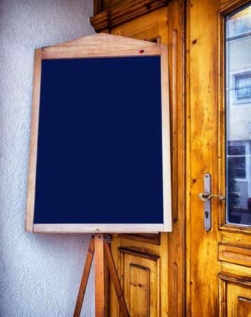 old wooden black board with space for text