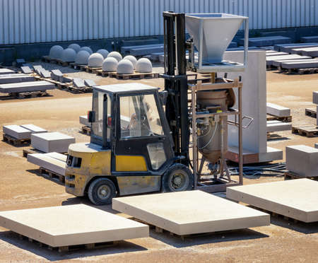 factory site of a stone fabricの写真素材