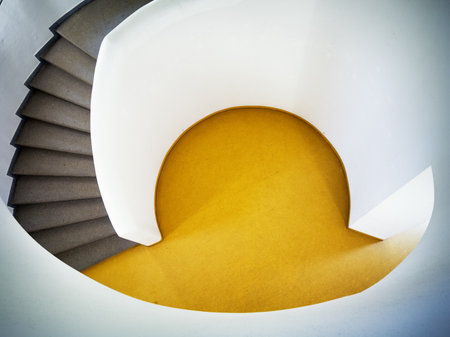 modern spiral staircase - indoors - photoのeditorial素材