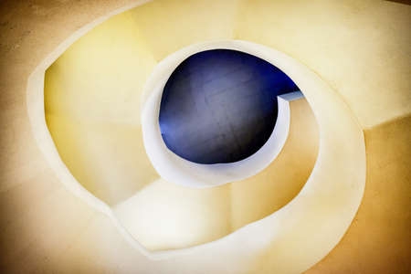 modern spiral staircase - indoors - photo