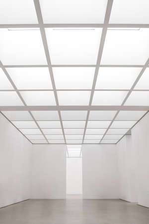 empty room at a gallery - nice backgroundの写真素材