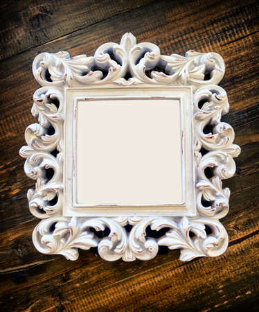 old picture frame with copy spaceの写真素材