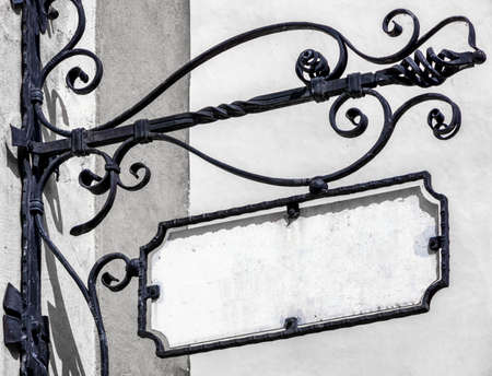 old ornate store sign - photoの写真素材