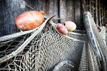 part of an old fishing net
