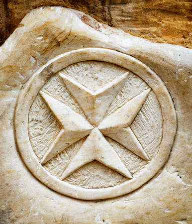 old coat of arms of maltaの写真素材