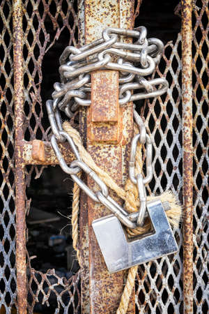 beautiful old padlock - close-upの写真素材