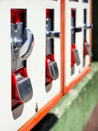 old gumball machine  - close up