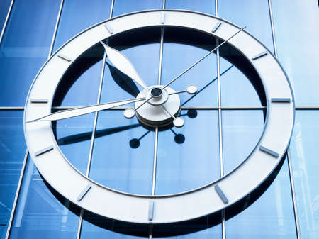 public clock at a stationの写真素材