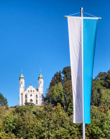 famous church in Bad Toelz - Bad TÃ¶lz - Bavaria - Germanyの写真素材