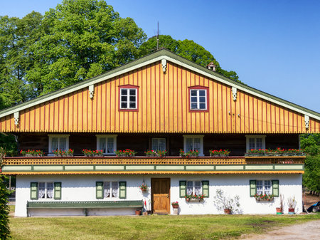 typical old fashioned farmhouse in bavariaのeditorial素材