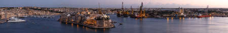 harbor of valletta - maltaの写真素材