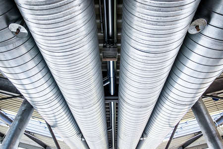 modern tubes at a laboratoryの写真素材