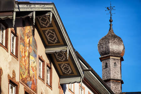 old town of bad toelz - bavariaの写真素材