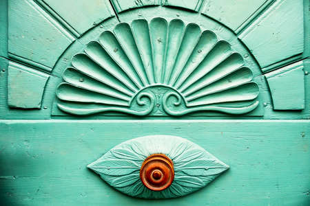 old doorknob at a frontdoor