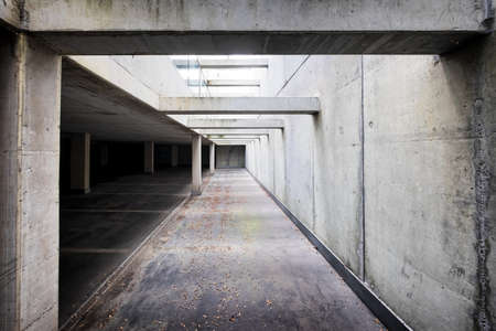 parking lots at a modern parking garage