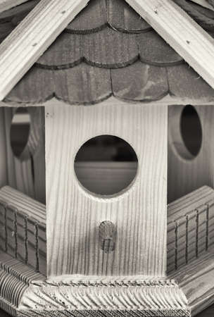 wooden birdhouse - close up - photoの写真素材