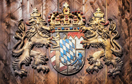 old coat of arms of bavaria - germanyの写真素材