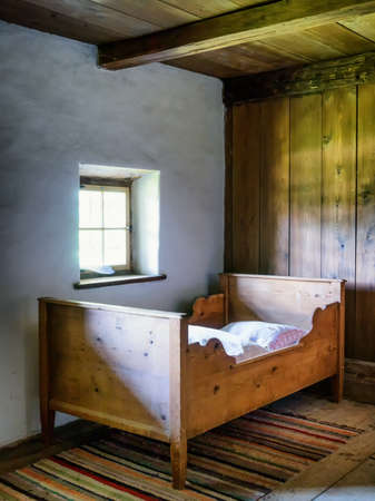 old bedroom at a farmの写真素材
