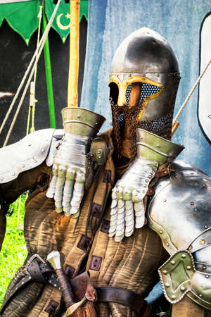 beautiful antique suit of armorの写真素材