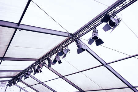 modern spotlight at an eventの写真素材