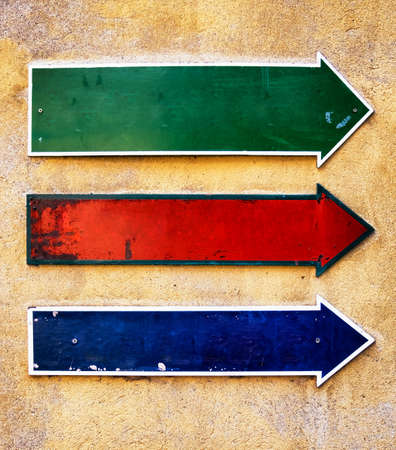 old blank metal sign with space for textの写真素材