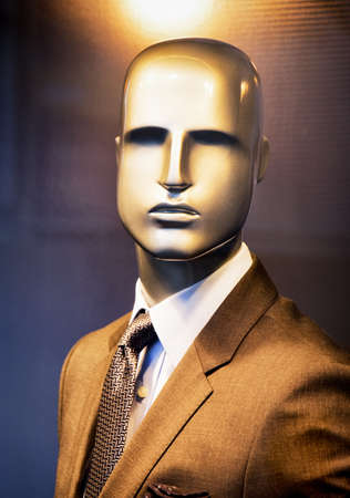 male mannequin with typical suitの写真素材