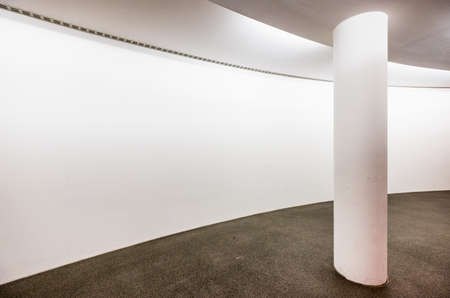 empty room at a gallery - nice backgroundの写真素材