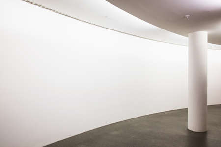 empty room at a gallery - nice backgroundの写真素材