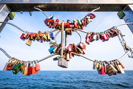 love padlocks at a bridge