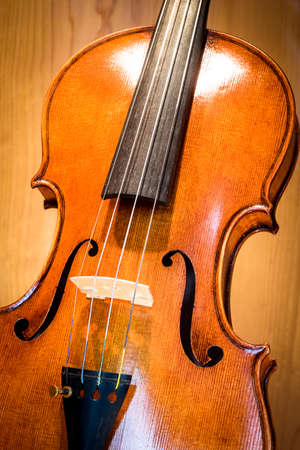 old music instrument - violin - closeup - photoの写真素材