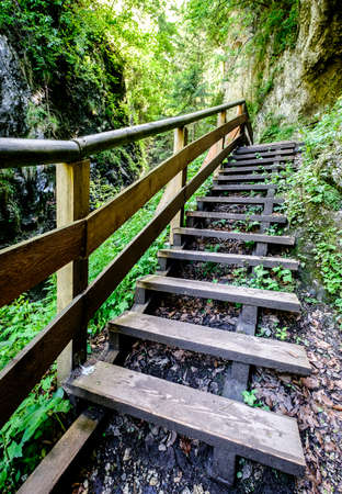 famous wolfsklamm (wolfs-gorge) in austria