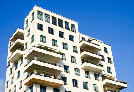 modern plattenbau in germany - part of
