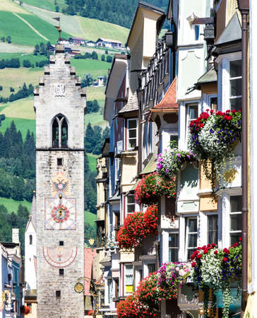 old town of sterzing in italyの写真素材