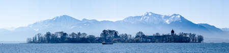 famous chiemsee lake in bavaria - germany