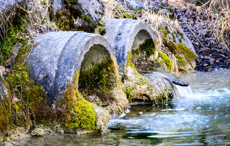 water tubes at a riverの写真素材