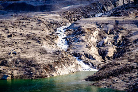 schlegeisspeicher in austria - zillertal - glacierの写真素材