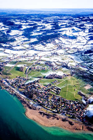 famous tegernsee lake in bavaria - germanyの写真素材