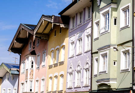 famous old town of bad toelz in germany - bavariaの写真素材