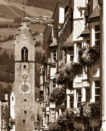 old town of sterzing in italyのeditorial素材