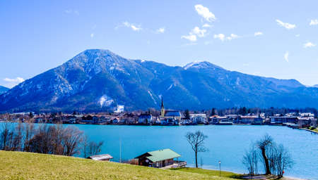 the village rottach-egern at the tegernsee lake - bavaria - germany