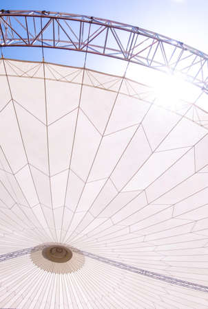 part of a modern roof - entertainment tentの写真素材